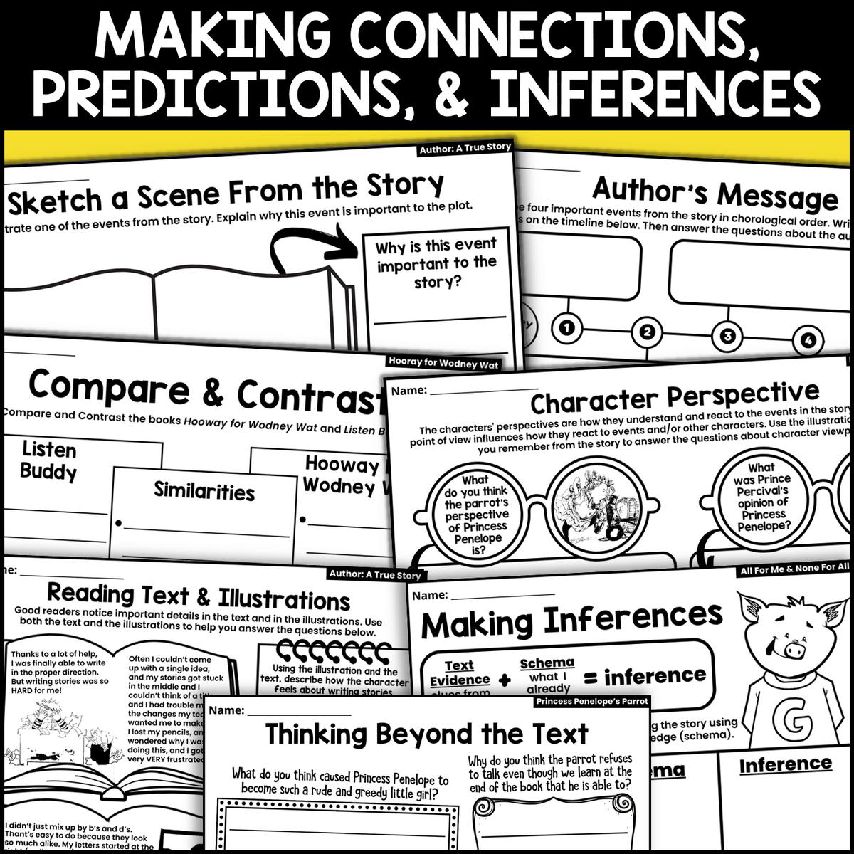 Helen Lester Author Study Read Aloud Activities BUNDLE For IRA Made By Teachers