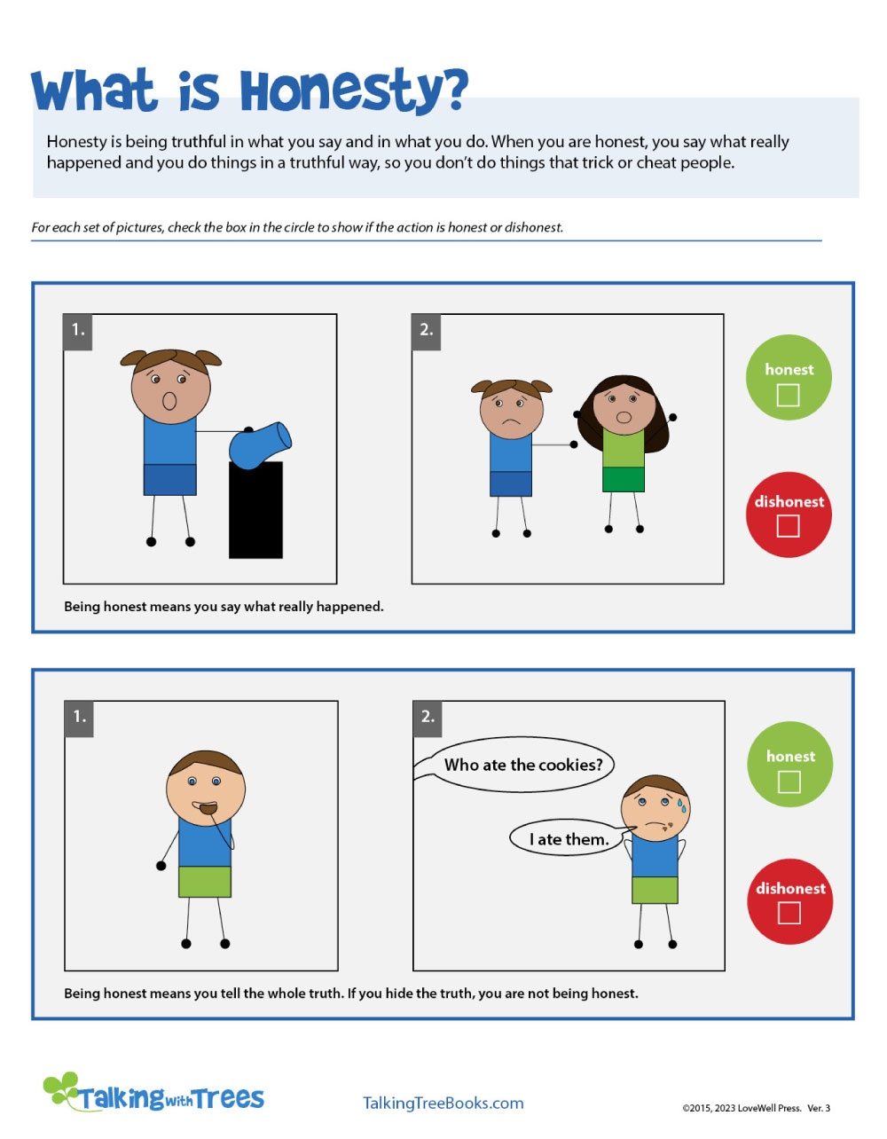 Honesty Worksheets And Teaching Resources