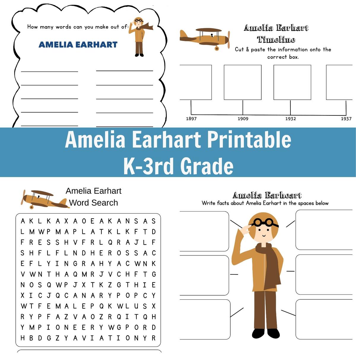 I Am Amelia Earhart Unit Study