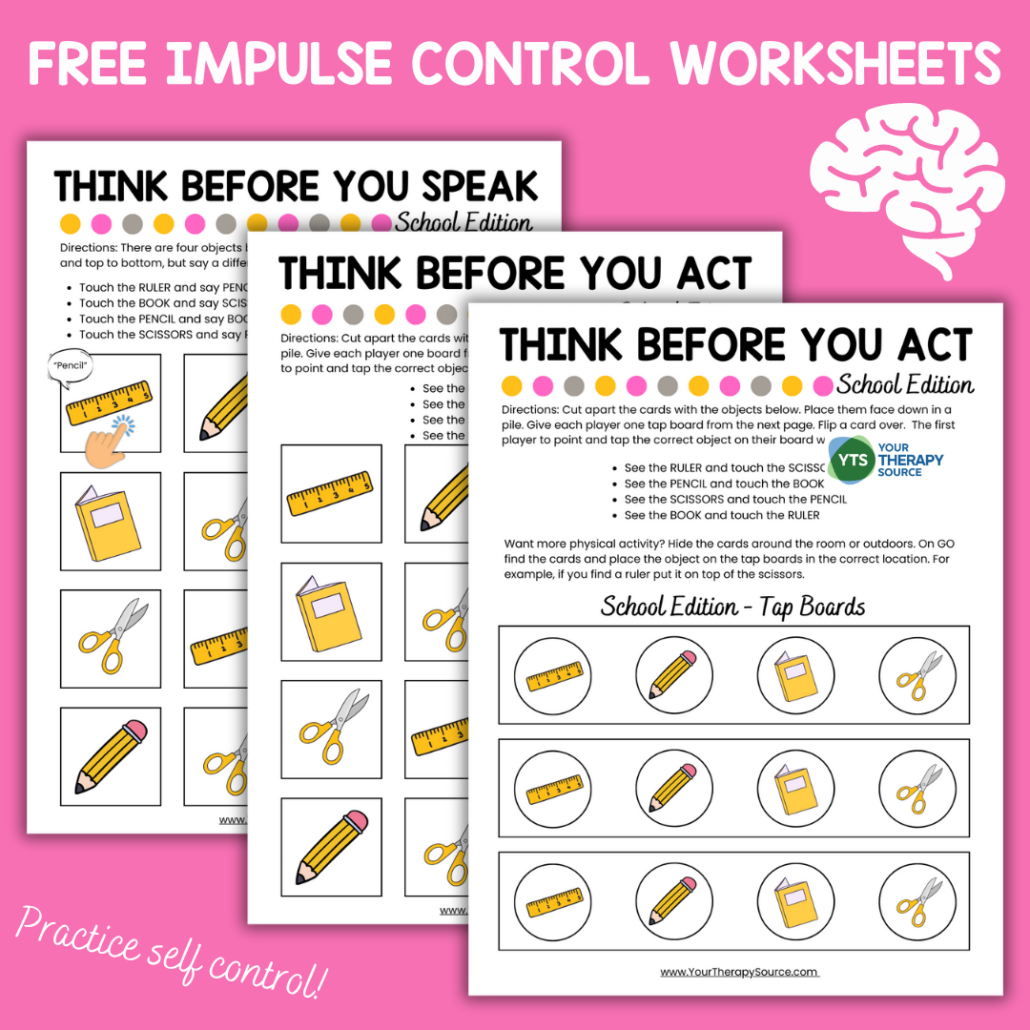 21 Impulse Control Activities For Kids PDF Fun Games Worksheets Resources To Practice Self Control At Home Or School Very Special Tales
