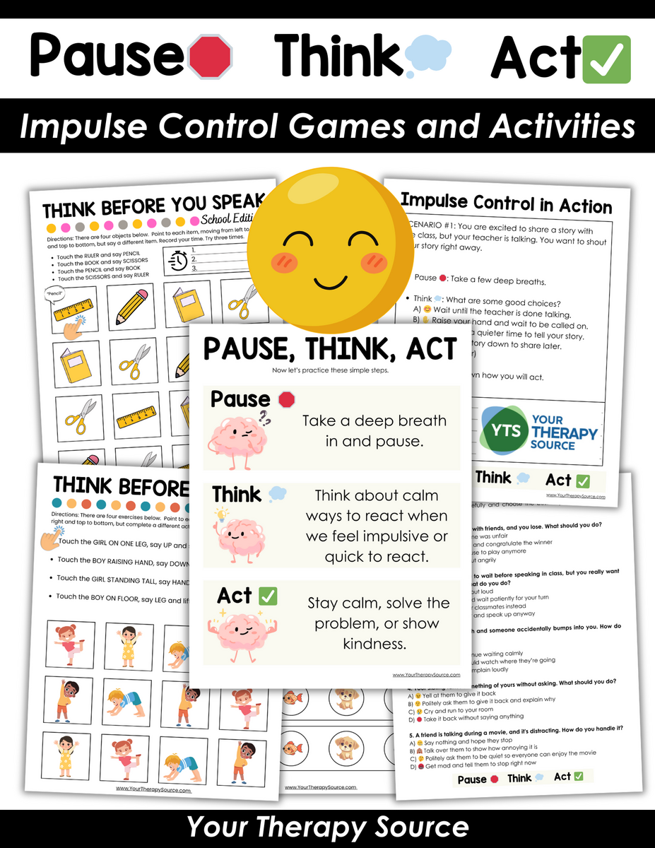 21 Impulse Control Activities For Kids PDF Fun Games Worksheets Resources To Practice Self Control At Home Or School Very Special Tales