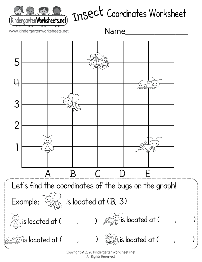 Insect Coordinates Worksheet Free Printable Digital PDF Insect Coordinates Worksheet Free Printable Digital PDF