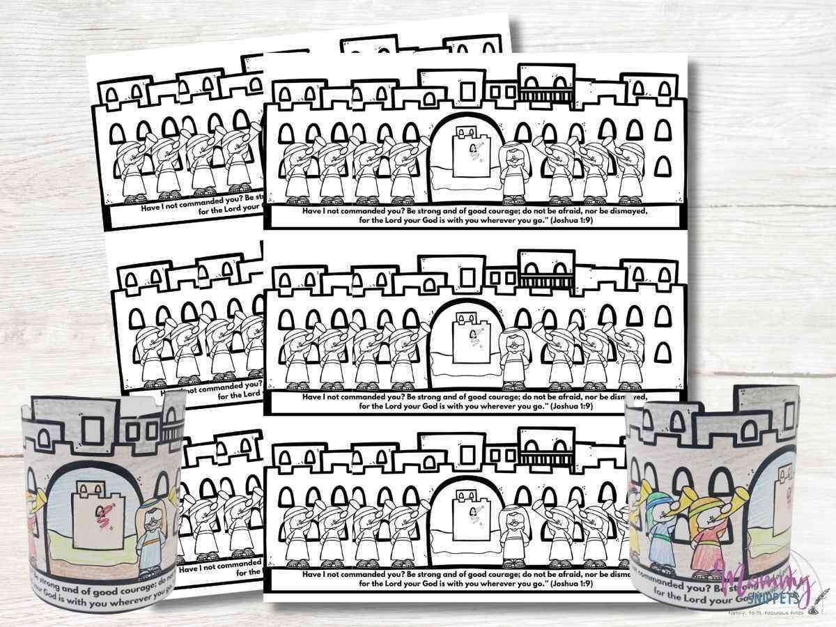 Joshua And The Battle Of Jericho Craft Mommy Snippets