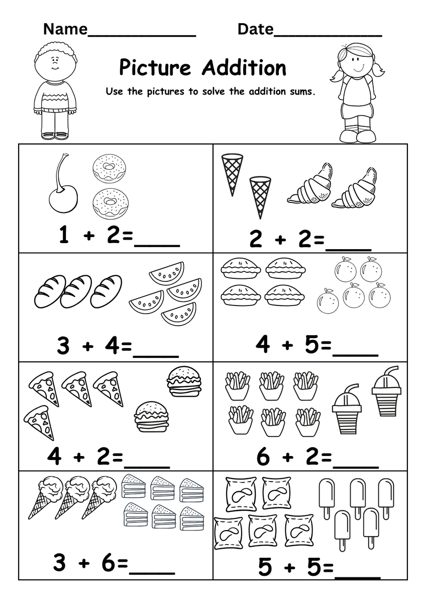 Color By Addition Worksheet Free Printable Digital PDF