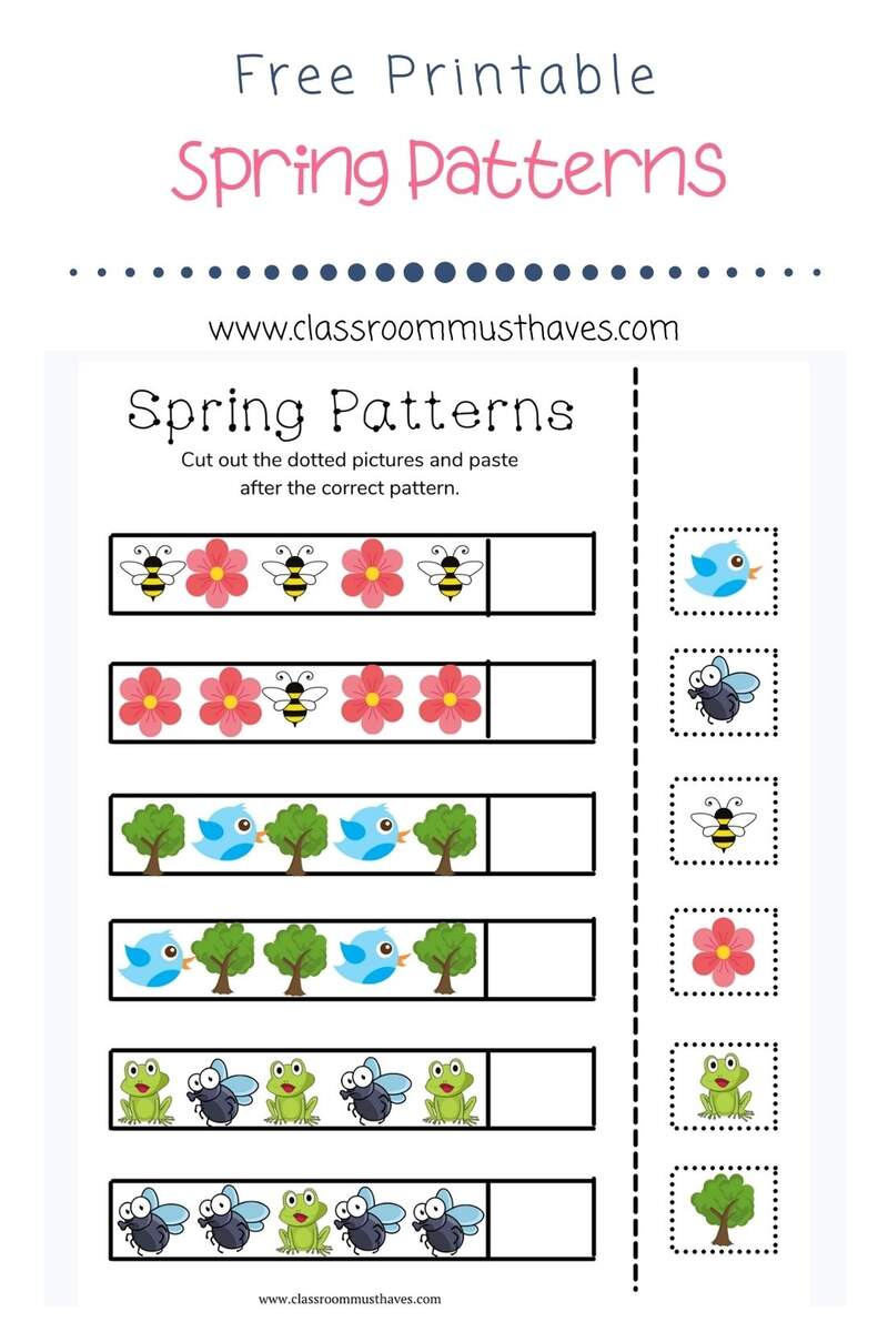 Animal Patterns Worksheet Free Printable Digital PDF