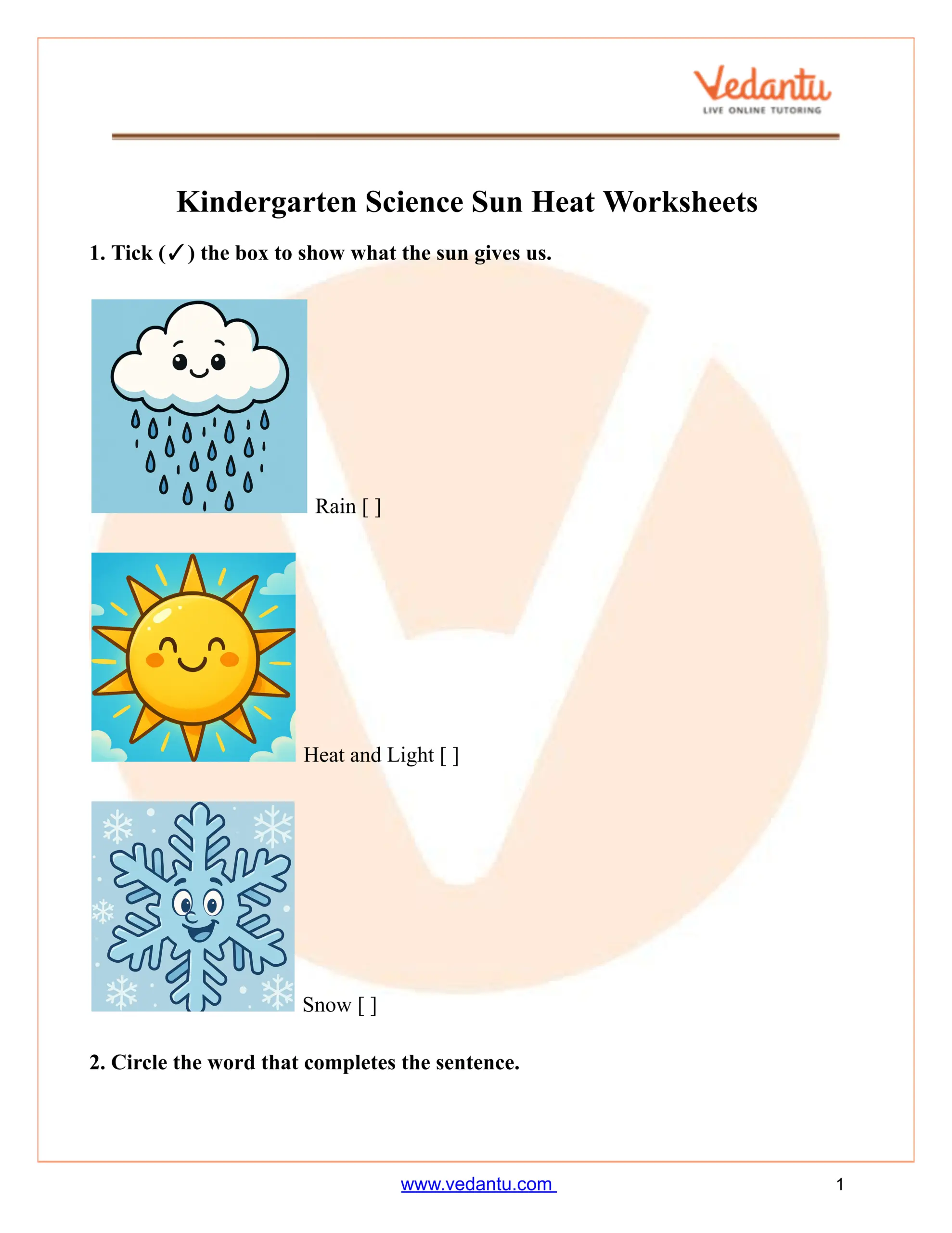 Free All About The Sun Worksheet Packet The Simple Homeschooler