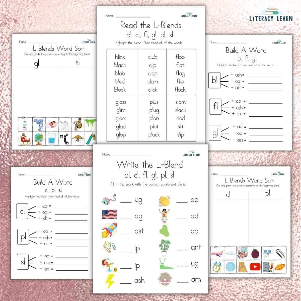 L Blends Worksheets 6 Free Printables Literacy Learn L Blends Worksheets 6 Free Printables Literacy Learn