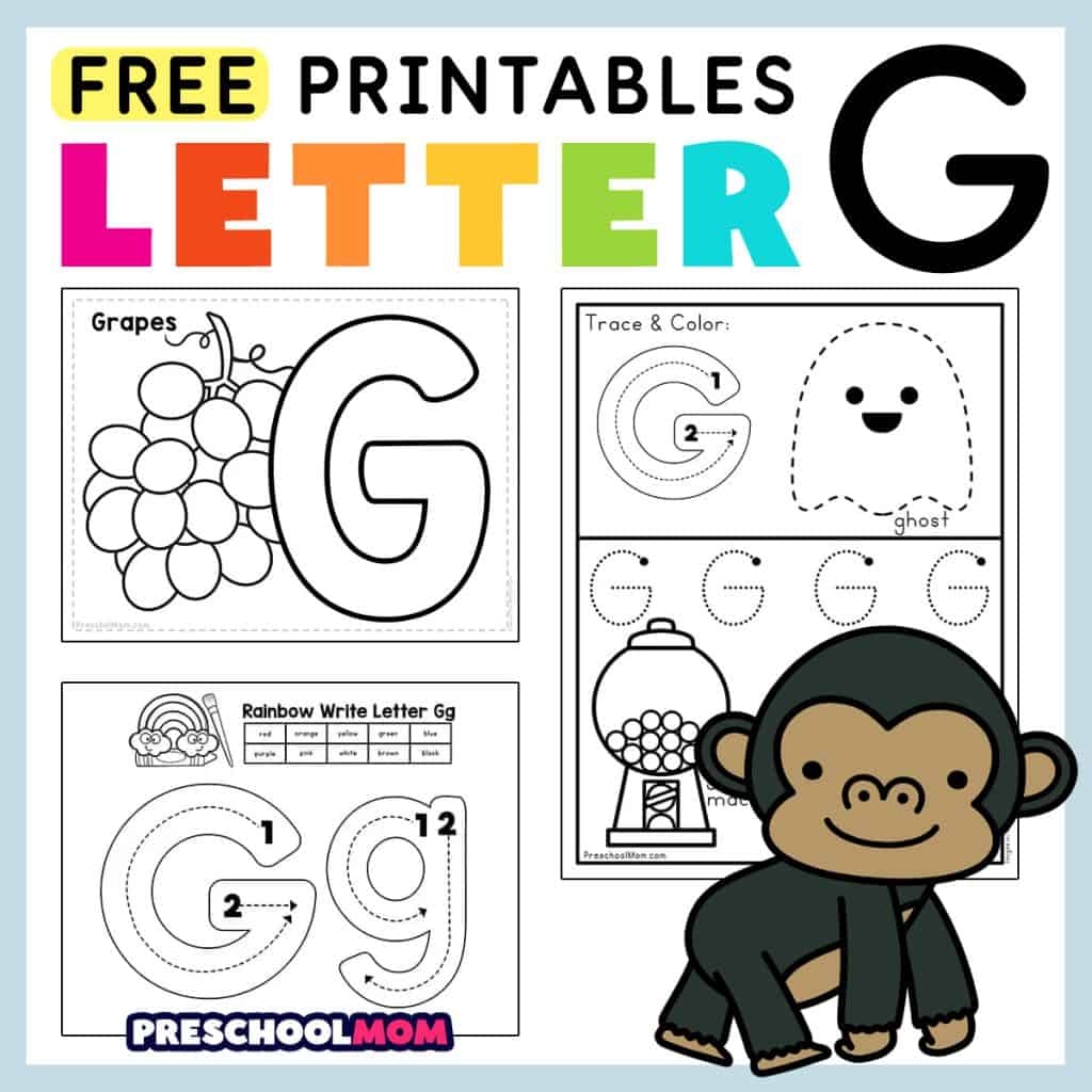 Letter G Worksheets 55 Free PDF Printables Daydream Into Reality
