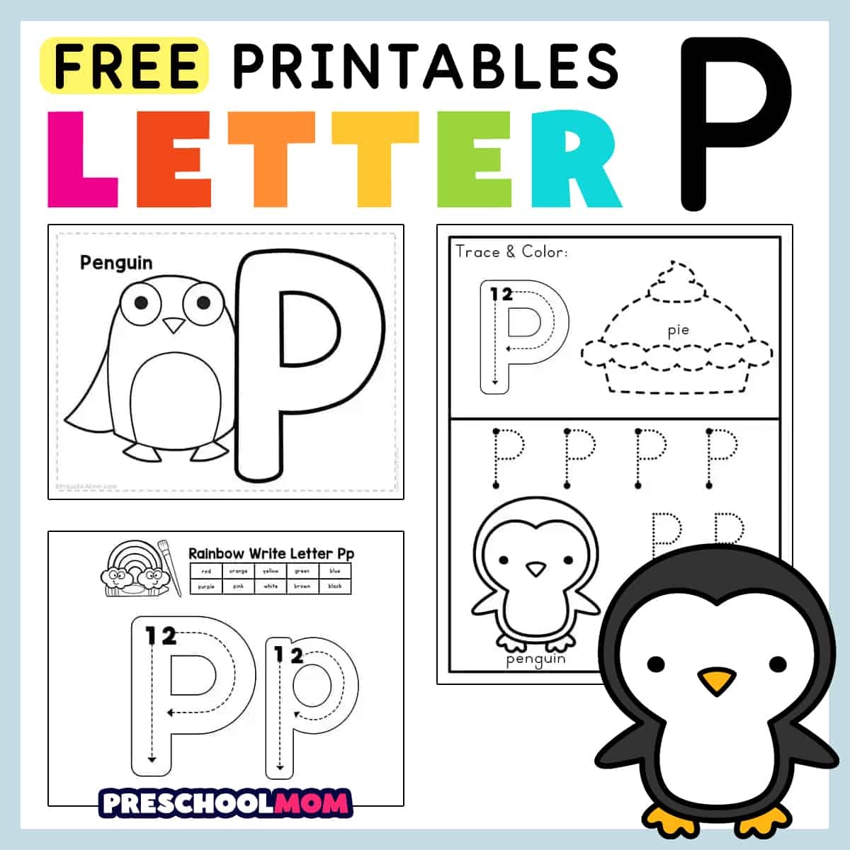 Letter P Preschool Printables Preschool Mom Free Printable Letter P Writing Practice Worksheet