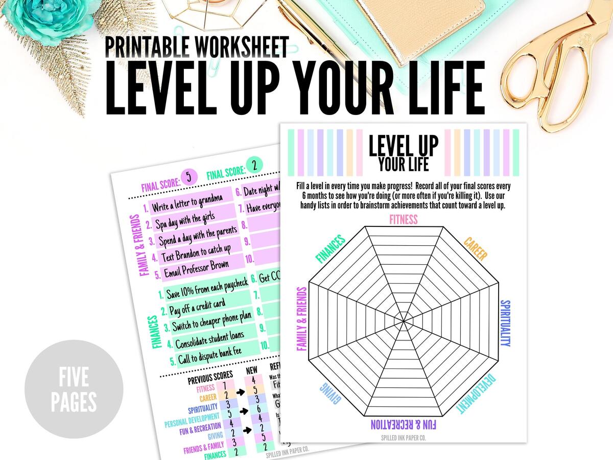 Set Life Goals With Level 10 Life Bullet Journal Page Ideas Masha Plans
