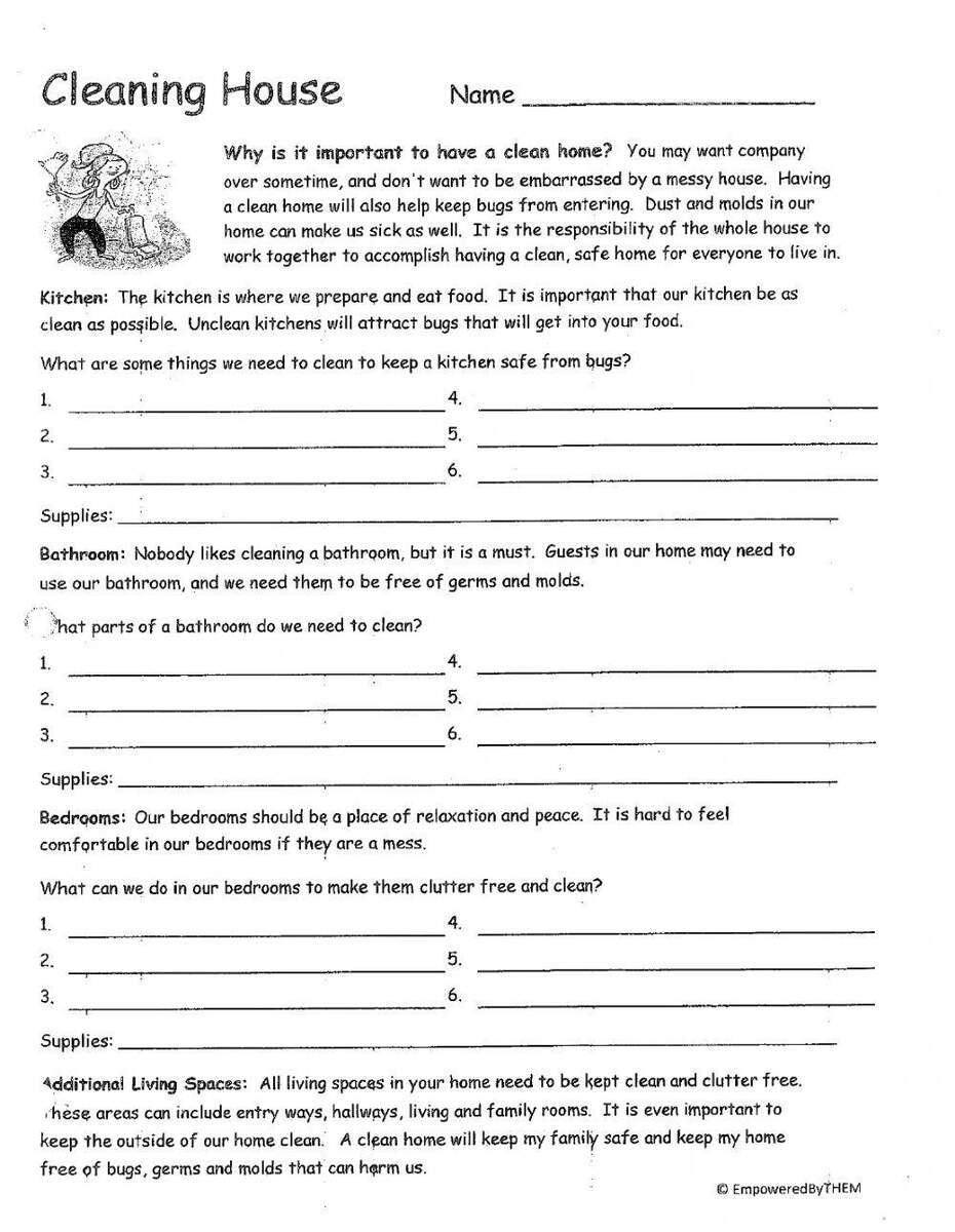 Life Skills Worksheet Worksheet Worksheets Library