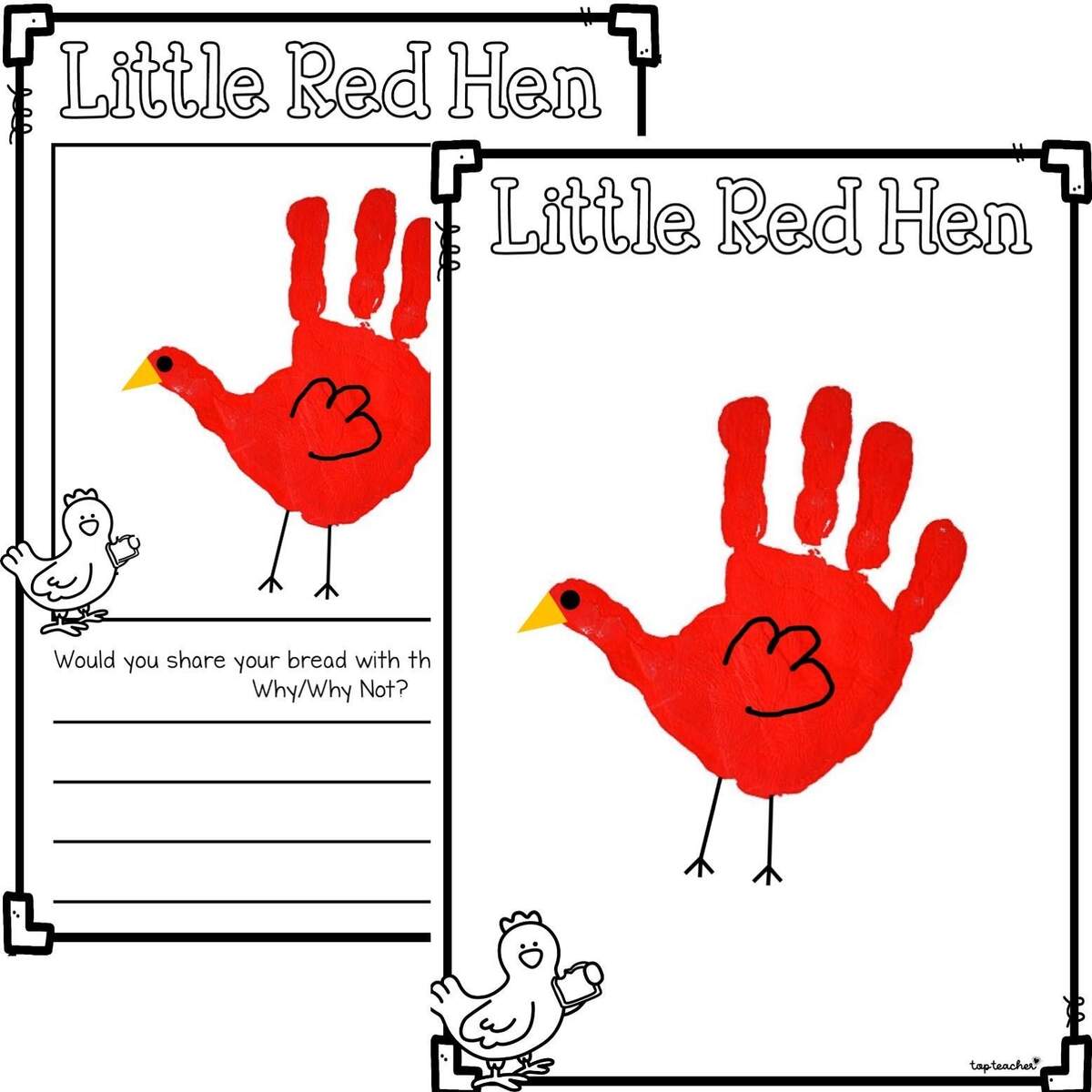 Little Red Hen Craftivity Top Teacher