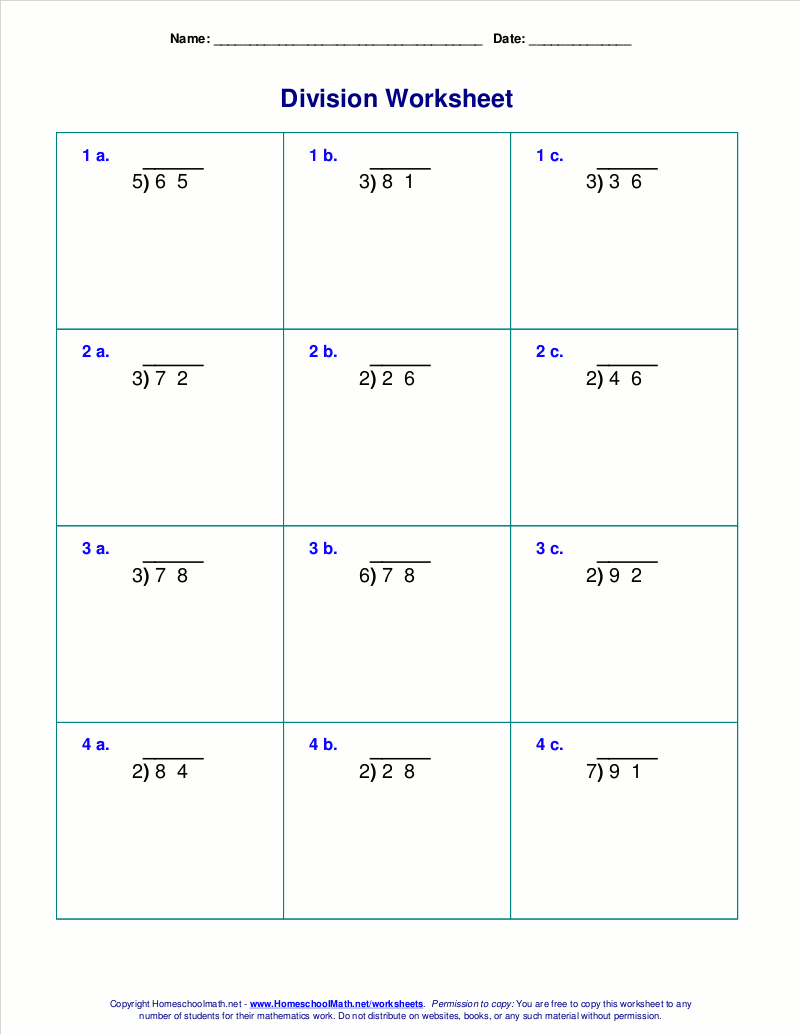 Free To Edit And Print Division Worksheet Templates Canva