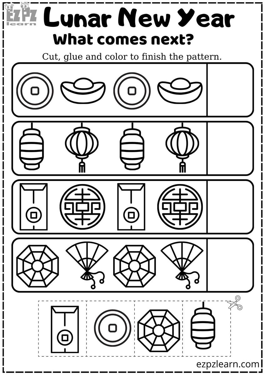 Lunar Chinese New Year And Tet What Comes Next Coloring Activity For Kids Ezpzlearn Lunar Chinese New Year And Tet What Comes Next Coloring Activity For Kids Ezpzlearn