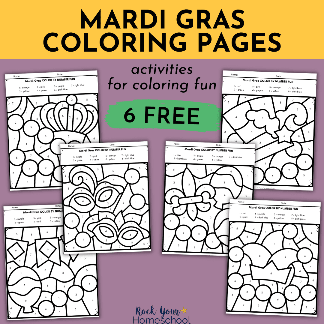 Mardi Gras Color By Number Worksheets Rock Your Homeschool Mardi Gras Color By Number Worksheets Rock Your Homeschool