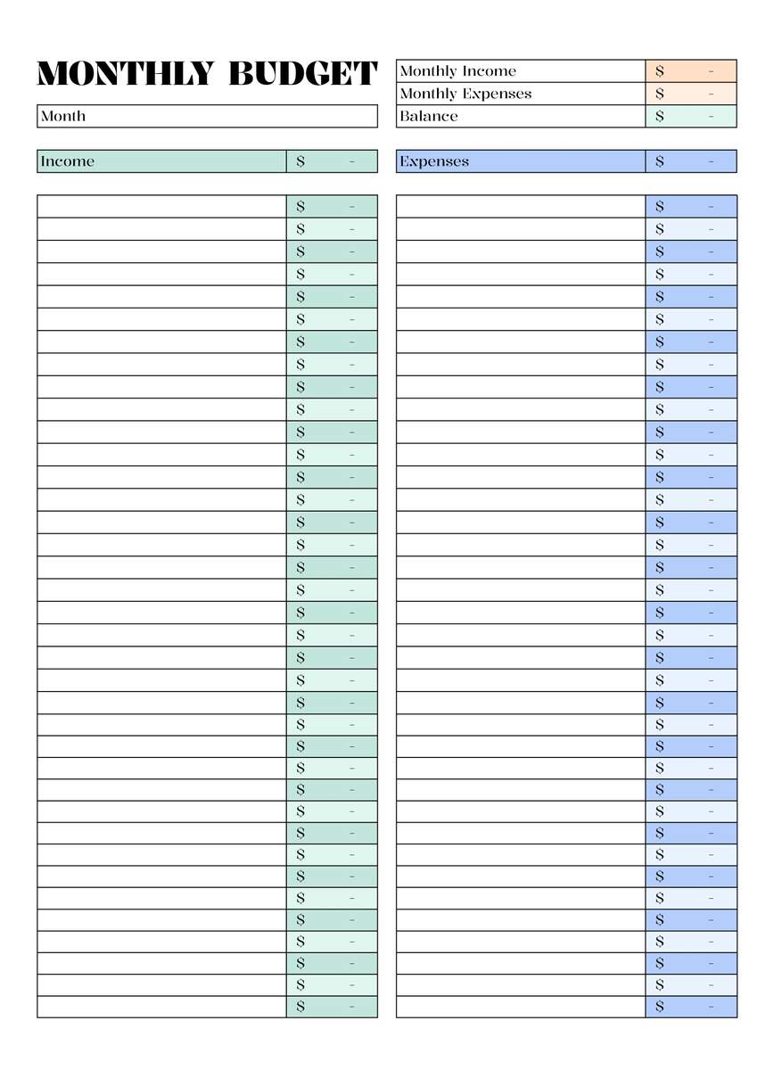 Income And Expense Tracker Printable Expense Tracker PDF Expense Tracker Template Expense Tracker Printable Income Tracker Printable Etsy