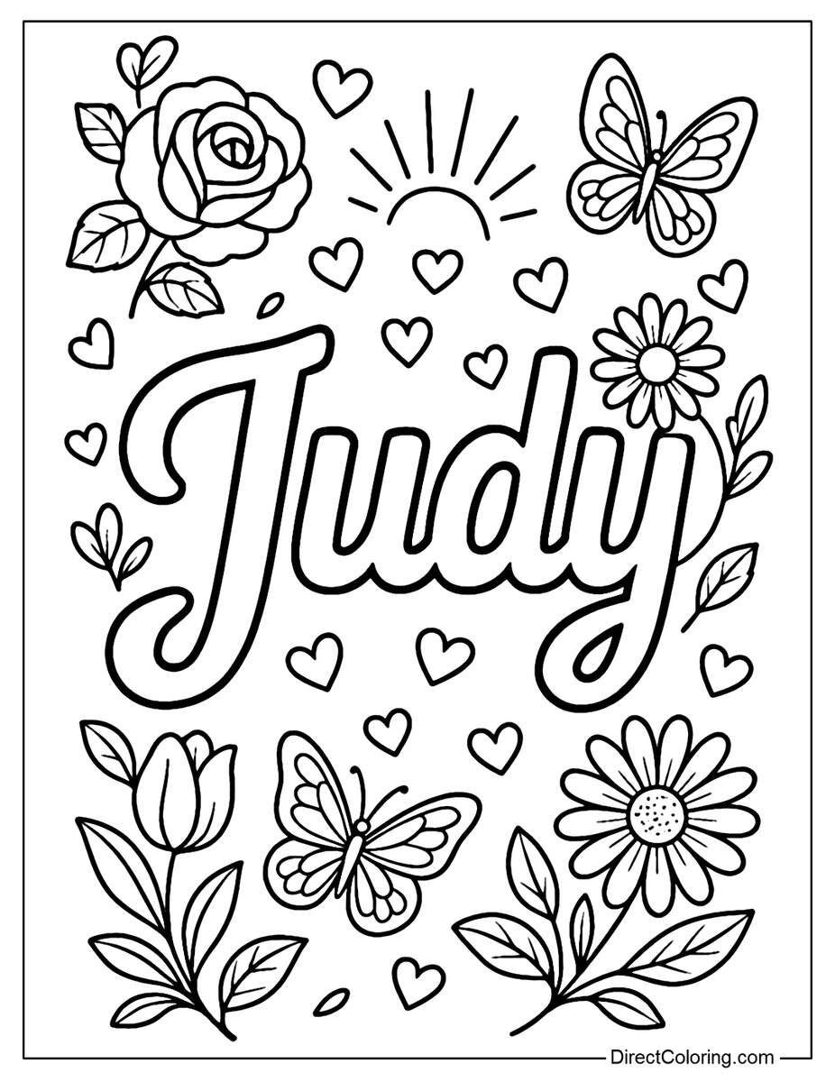 Name Coloring Pages Free And Printable For Kids FREE Printable Color Worksheets For Kids