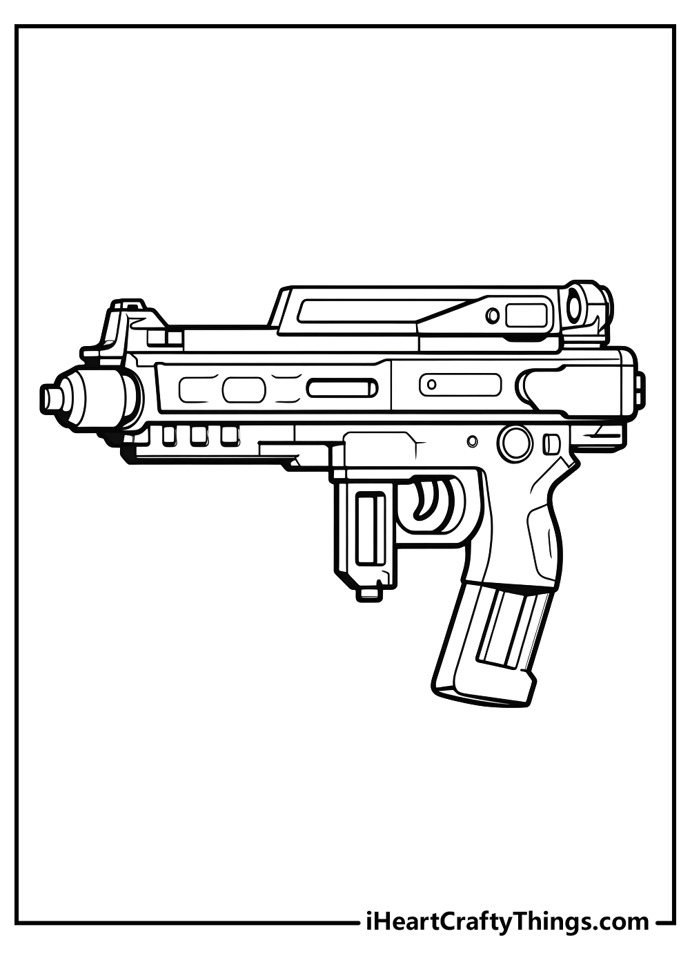Nerf Gun Coloring Pages 100 Free Printables
