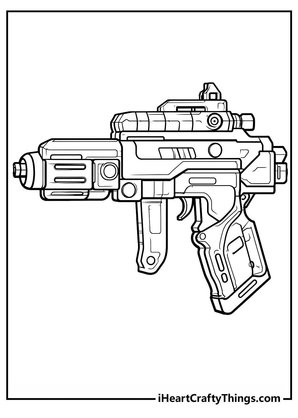 Nerf Gun Coloring Pages 100 Free Printables
