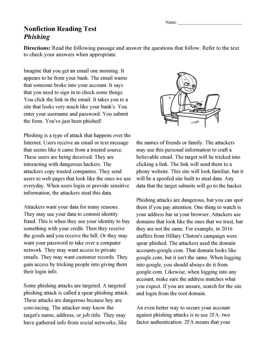Nonfiction Passages And Functional Texts Ereading Worksheets FREE Simplified Reading Comprehension Worksheets Worksheets Library