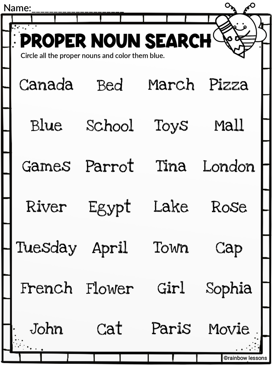 Nouns Worksheets Types Of Nouns Common And Proper Nouns Nouns Review Made By Teachers Nouns Worksheets Types Of Nouns Common And Proper Nouns Nouns Review Made By Teachers