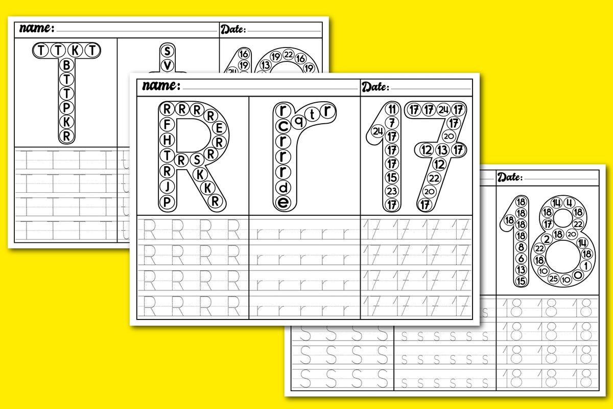 Number Tracing 0 25 Letter Writing Recognition Activities Number Tracing 0 25 Letter Writing Recognition Activities
