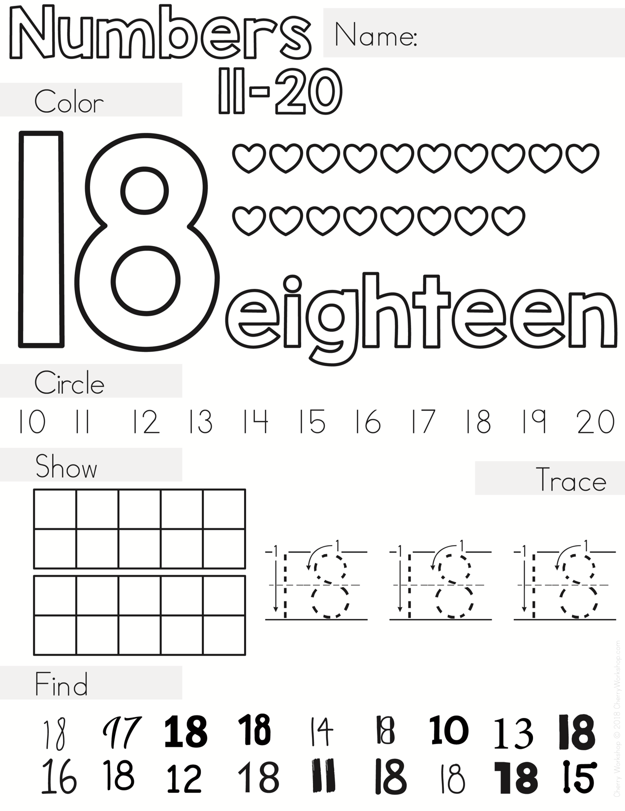 Number Worksheets 11 20 By Teach Simple Kindergarten Write The Missing Numbers 11 20 Made By Teachers