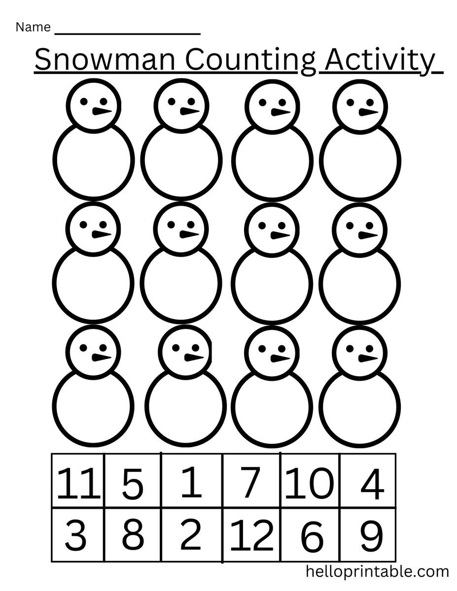 Numbers Count Write Cut Paste Activity Worksheet For Preschool Helloprintable Numbers Count Write Cut Paste Activity Worksheet For Preschool Helloprintable
