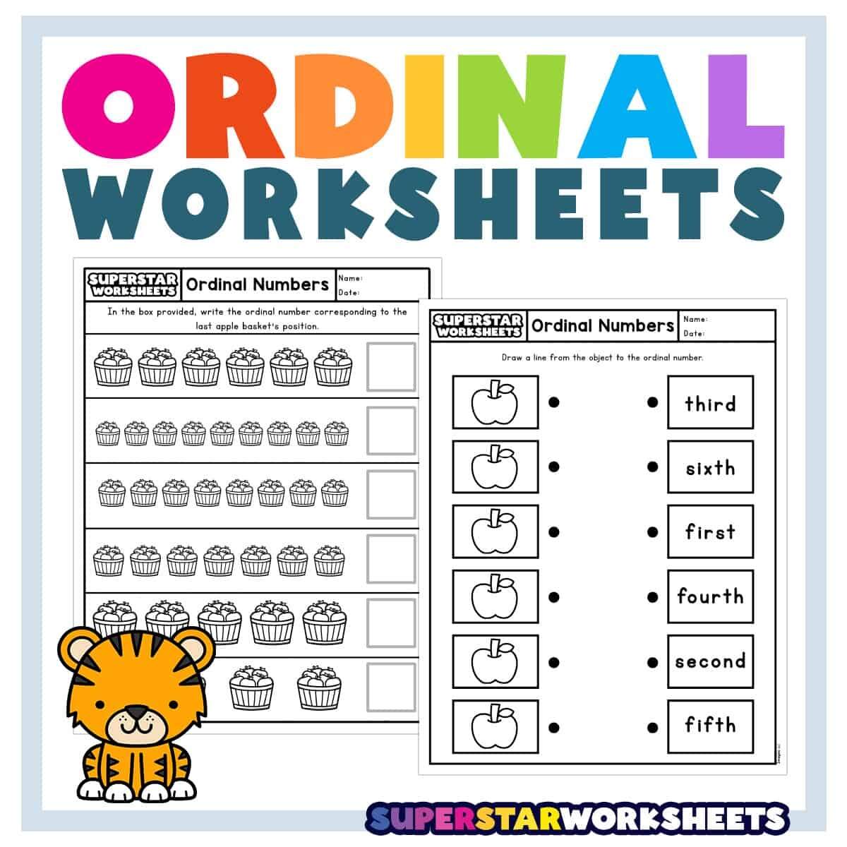 Ordinal Numbers Read And Write 1 Ezpzlearn