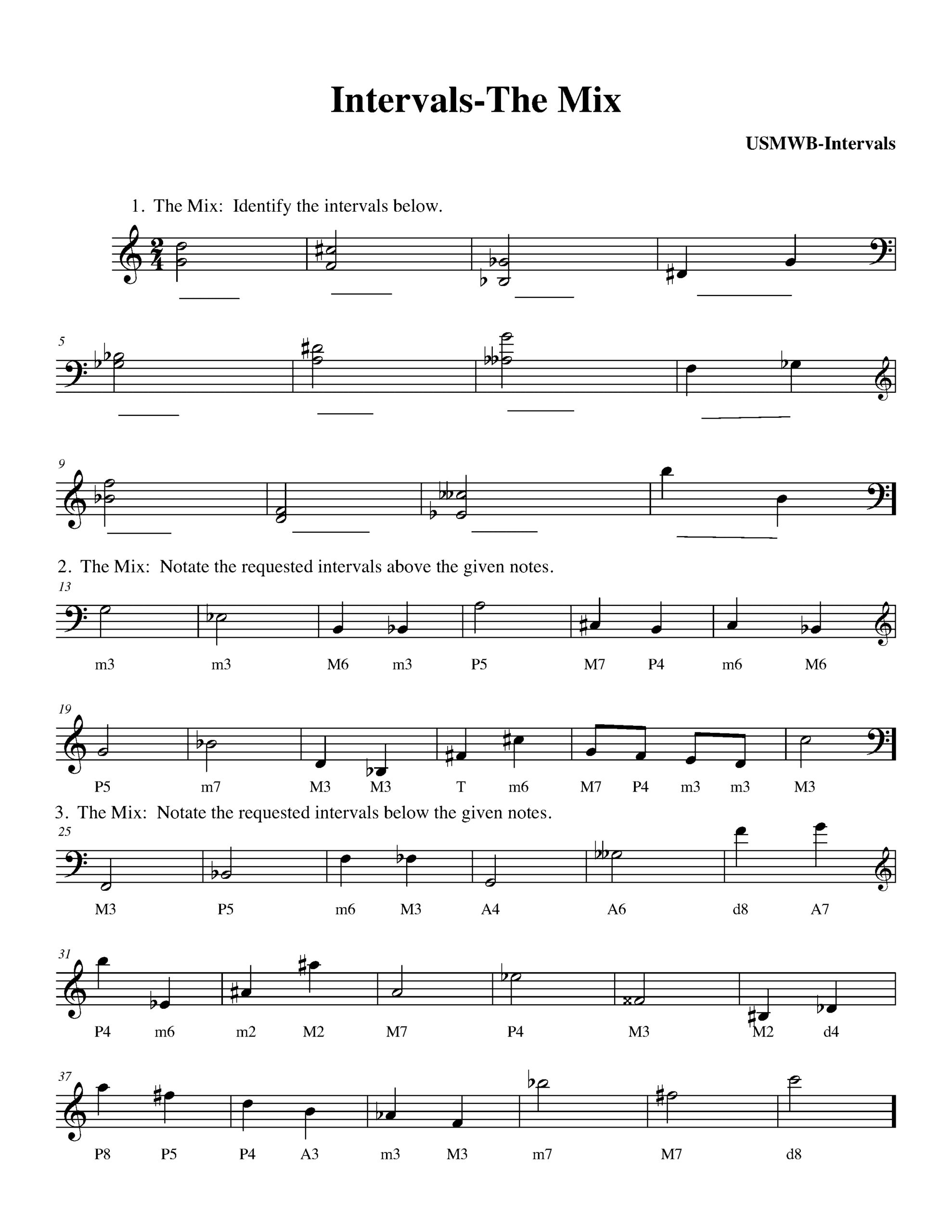 Park Arts Worksheet 3 Major Minor And Perfect Intervals Worksheets Library