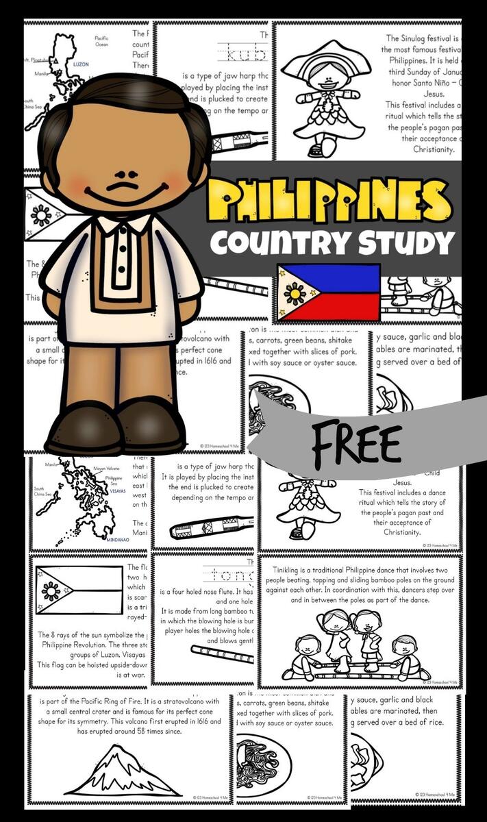 Philippines Printable Book Fro Kids 123 Homeschool 4 Me Philippines Printable Book Fro Kids 123 Homeschool 4 Me