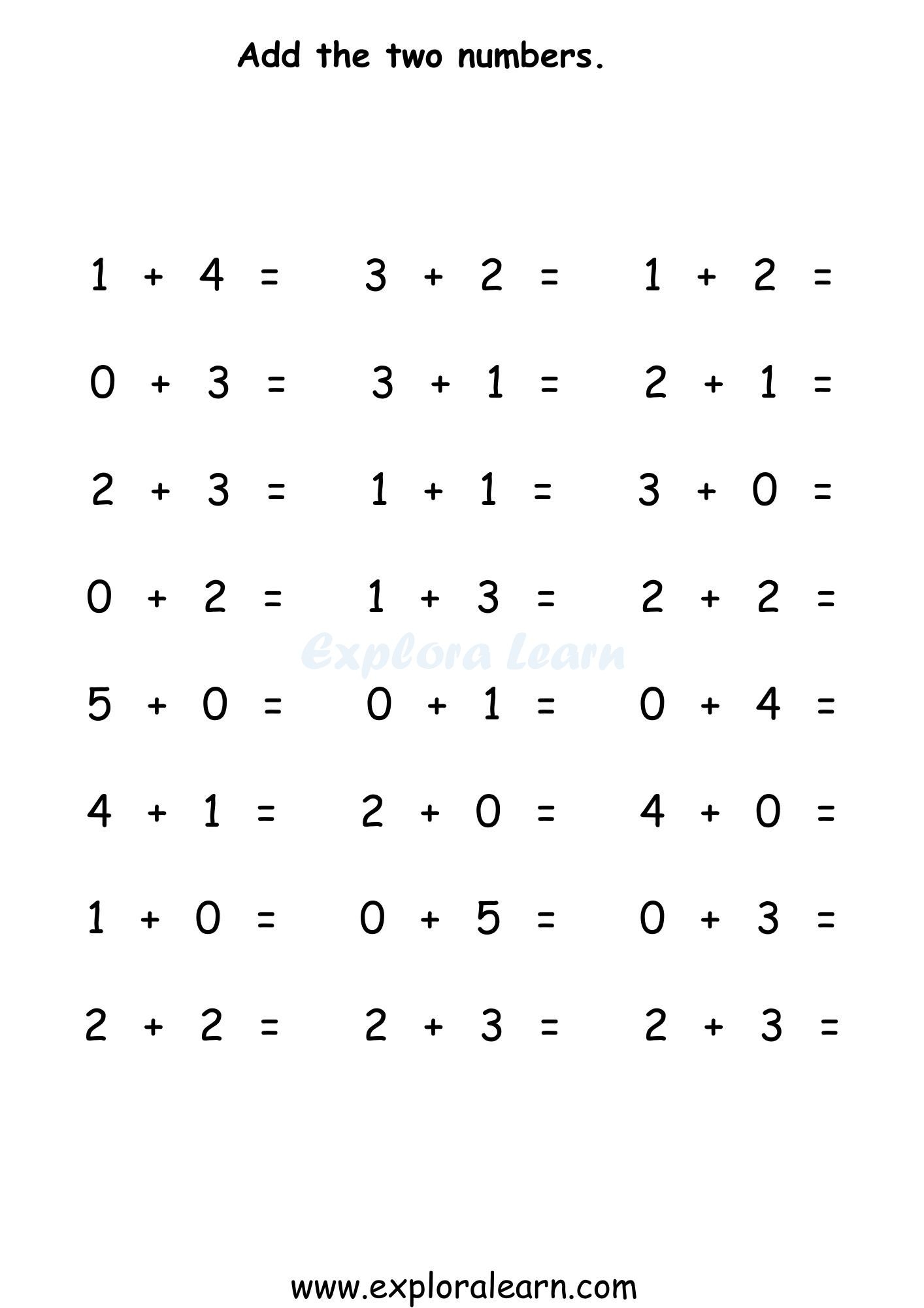 Picture Addition Count Addition And Simple Addition Worksheets Hands On Learning For 2 6 Year Olds