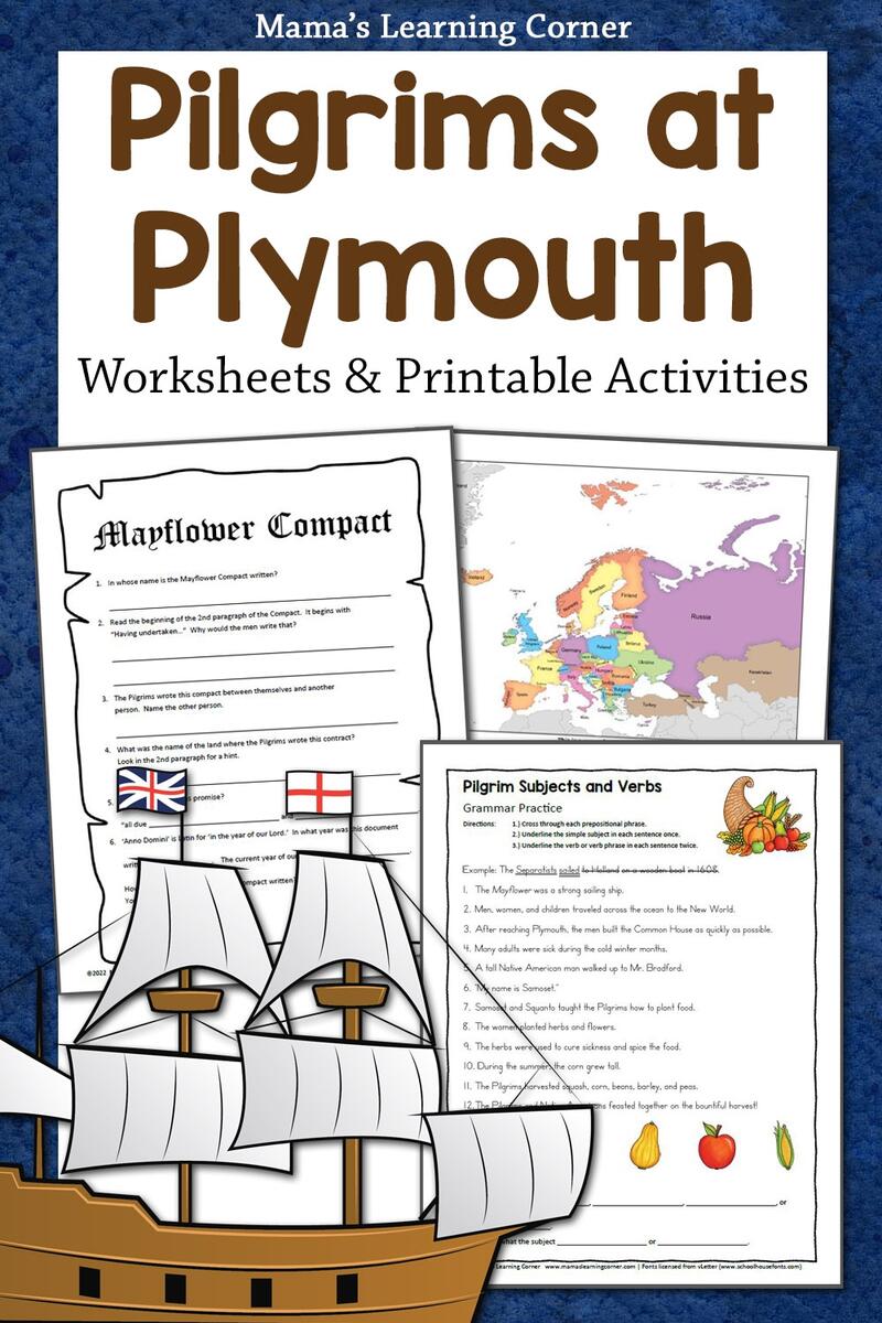 Pilgrims Worksheets For Thanksgiving Printable Packet For 2nd 5th Grade Pilgrims Worksheets For Thanksgiving Printable Packet For 2nd 5th Grade