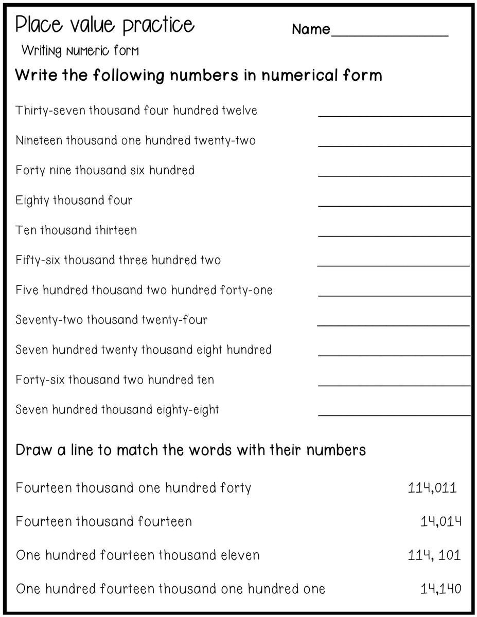 Place Value To Millions Worksheets Made By Teachers Place Value To Millions Worksheets Made By Teachers