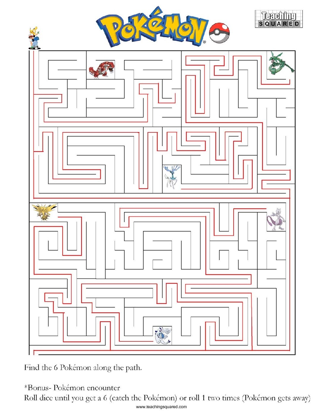Pokemon Maze Teaching Squared Pokemon Maze Teaching Squared