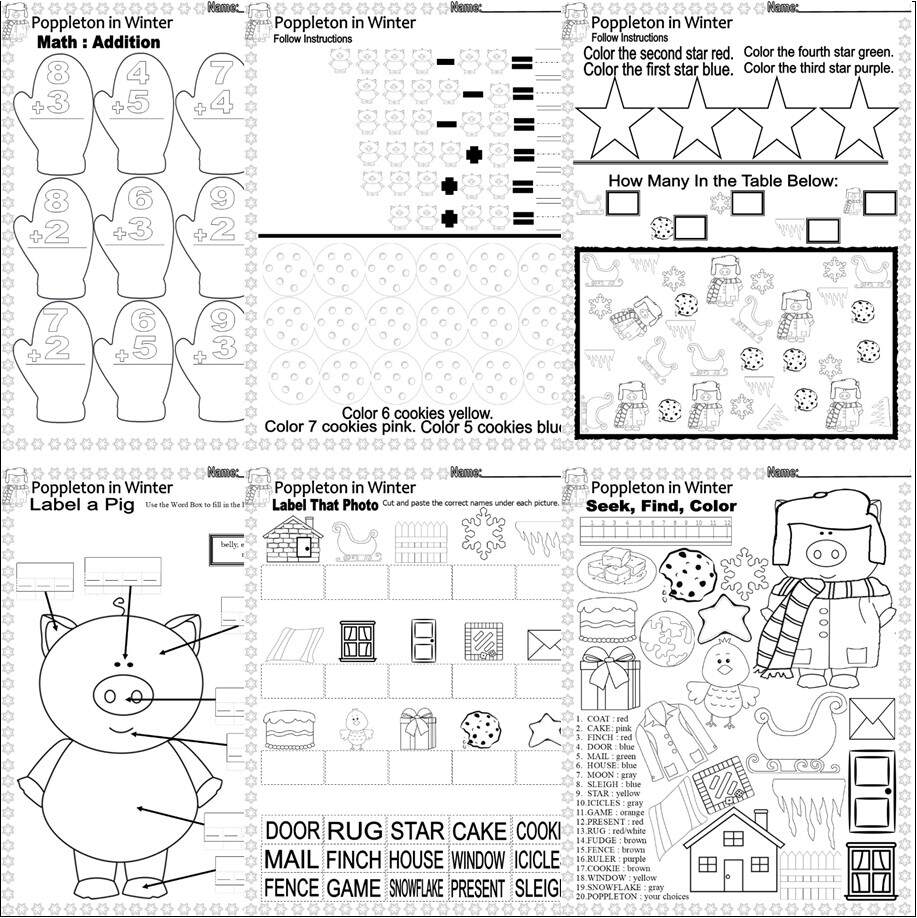 Poppleton In Winter Read Aloud Book Study Companion Reading Comprehension ELA Worksheets Made By Teachers