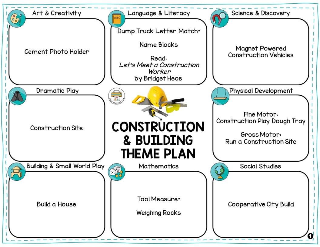 Preschool Construction And Building Theme Pre K Printable Fun Preschool Construction And Building Theme Pre K Printable Fun
