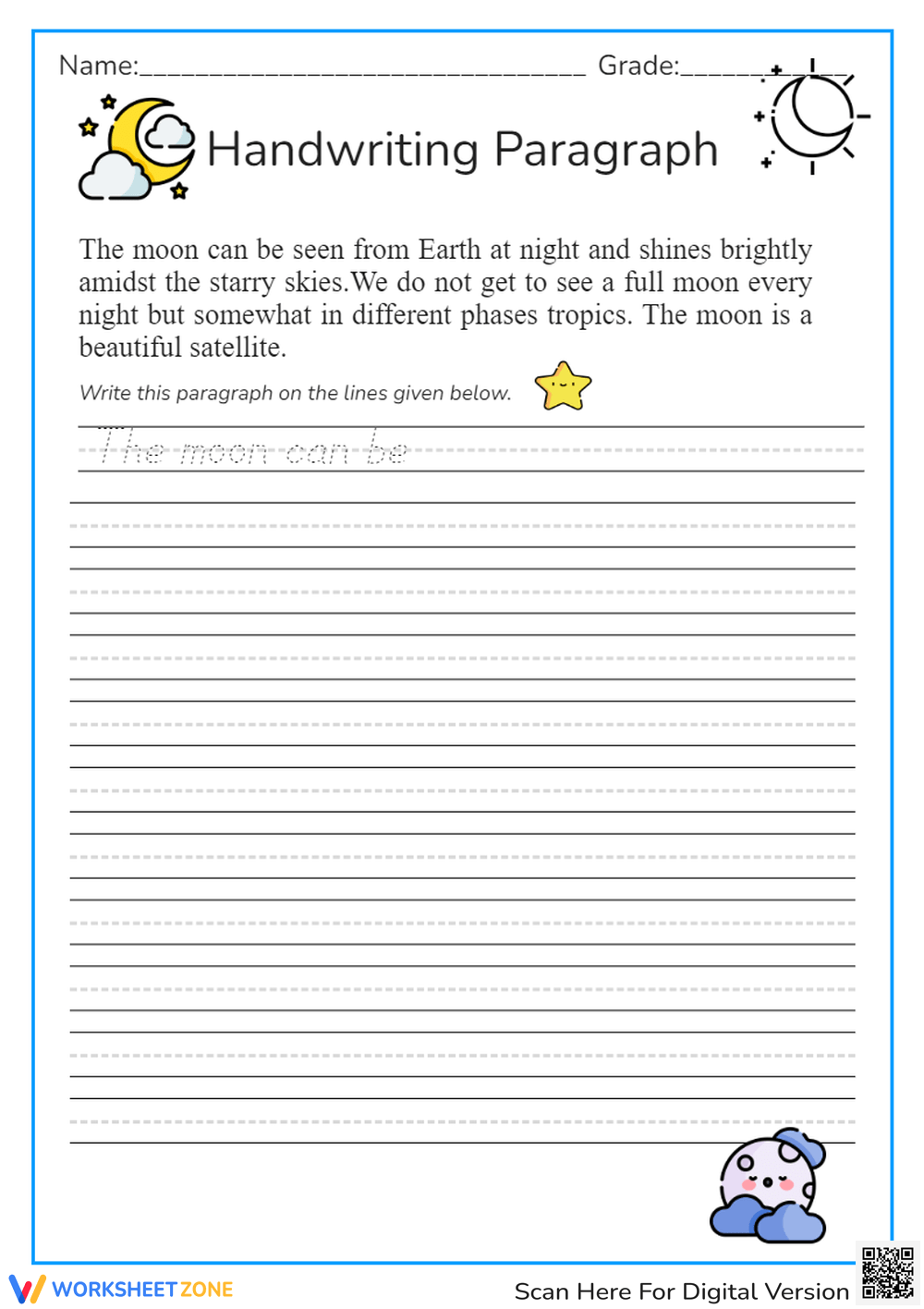 Writing Worksheets For Creative Kids Free PDF Printables EdHelper