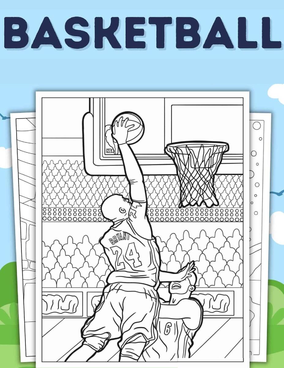Printable Basketball Coloring Pages Fun And Action Packed Designs For Kids