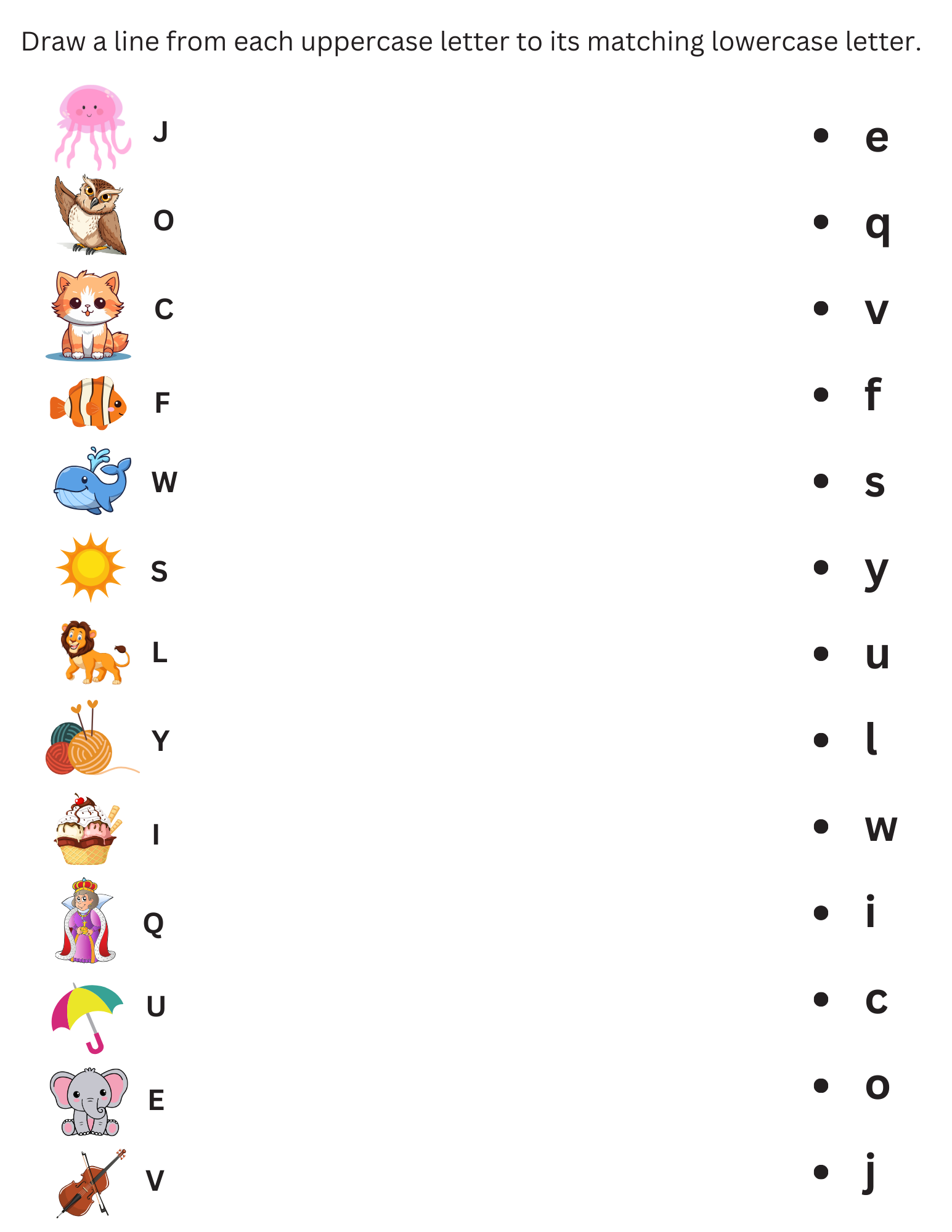 Upper Case And Lower Case Letters Free Worksheet For Kids Worksheets Library