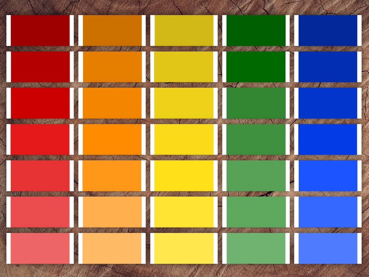Printable Montessori Color Tablets Color Box 1 2 And 3 Etsy Israel