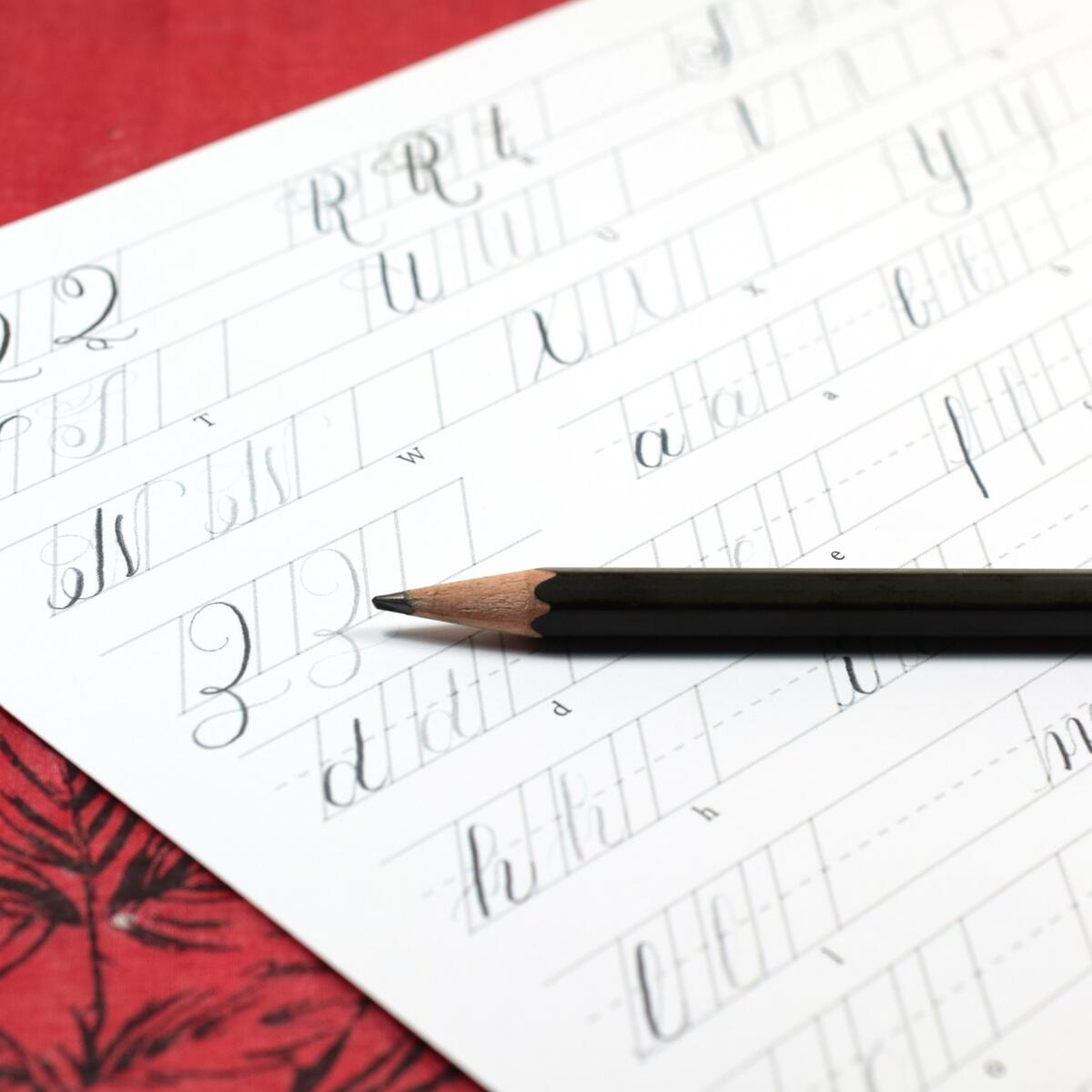 Printable Pencil Calligraphy Worksheet The Postman S Knock Printable Pencil Calligraphy Worksheet The Postman S Knock