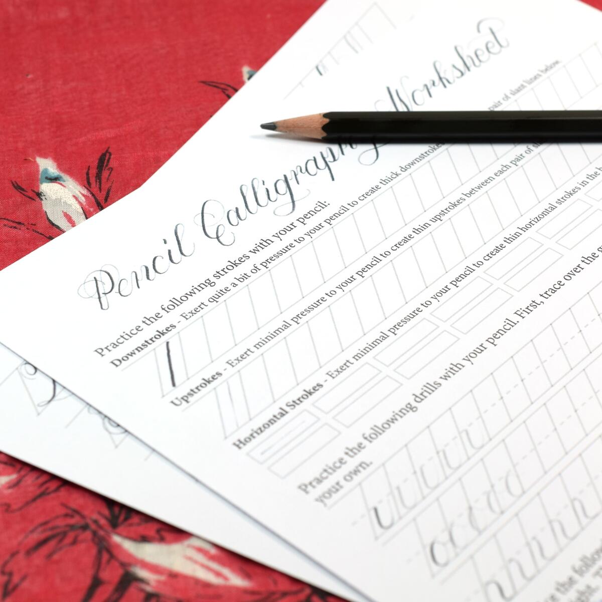 Printable Pencil Calligraphy Worksheet The Postman S Knock Printable Pencil Calligraphy Worksheet The Postman S Knock