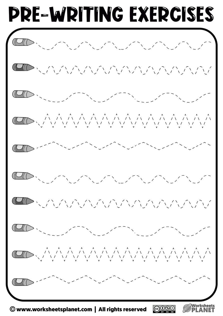 Printable Prewriting Activities For Preschoolers Worksheets Library