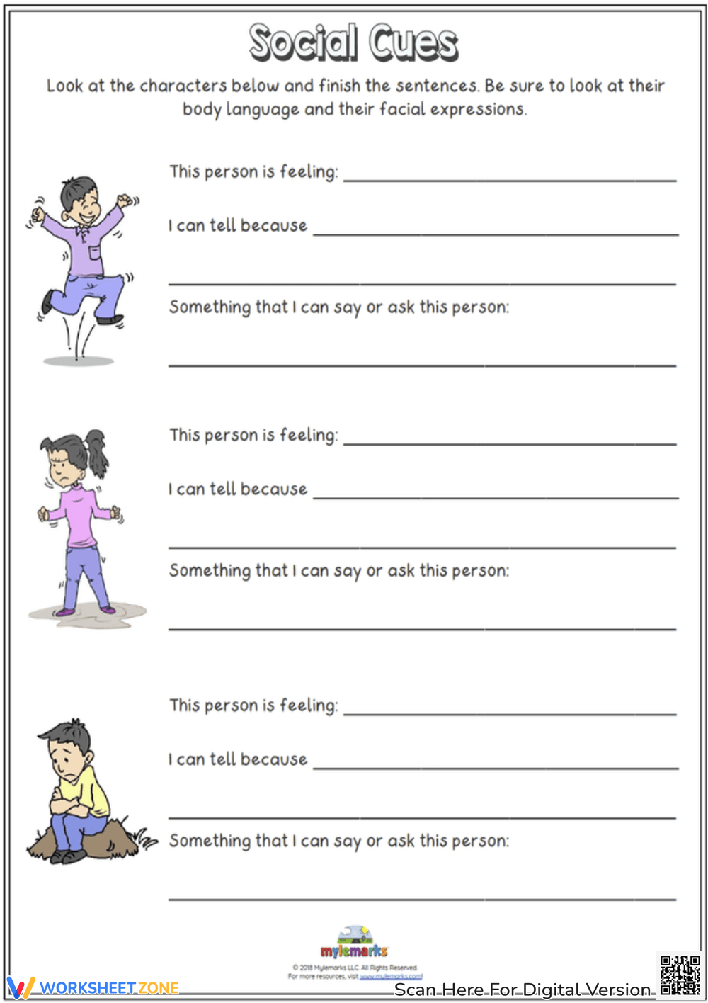 Printable Social Skills Worksheets Printable Social Skills Worksheets