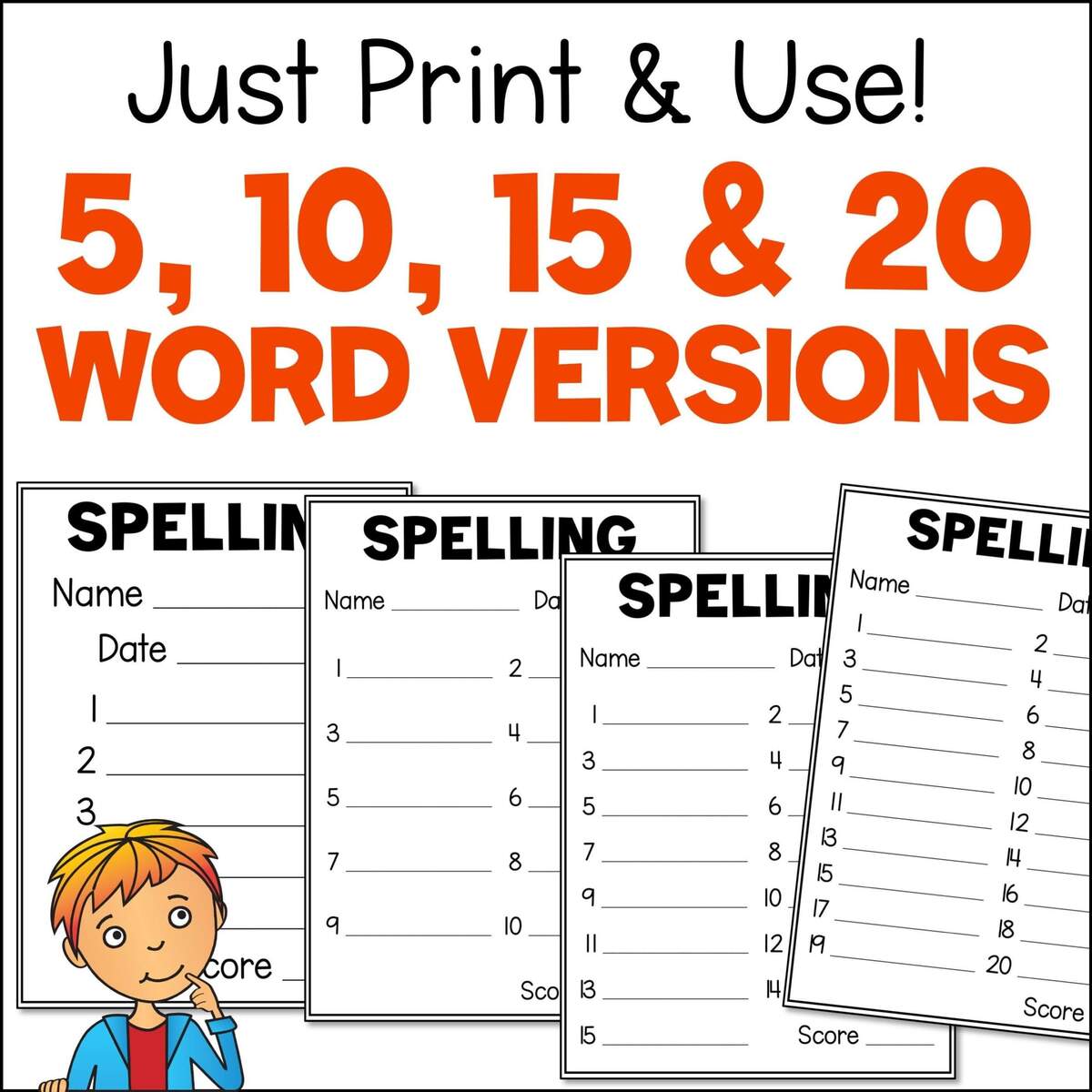 Printable Spelling Test Template Homeschool Worksheets PDF Etsy Printable Spelling Test Template Homeschool Worksheets PDF Etsy