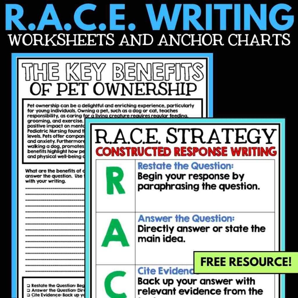 RACE Strategy In ELA Creative Classroom Core
