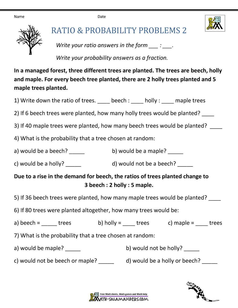 Ratio Word Problems Ratio Word Problems Worksheet Grade1to6