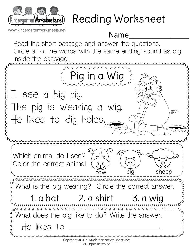 Reading Worksheet For Kids Free Printable Digital PDF Free Printable Kindergarten Counting Worksheets Happy Toddler Playtime