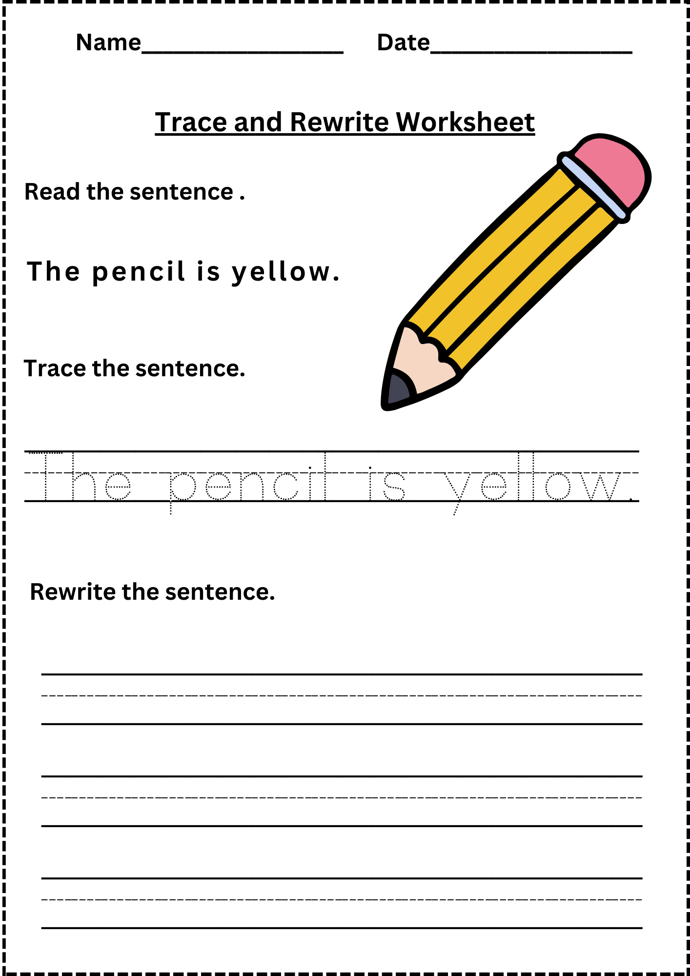 Sentence Writing Practice Worksheets Kindergarten Sentence Writing Practice Worksheets Kindergarten